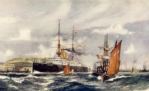 HMS Formidable nel suono di Plymouth