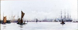 Guardando a ovest da Tilbury da Charles Edward Dixon