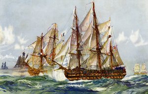 Presa del Duguay Trouin (Implacabile) dopo Trafalgar, 1805