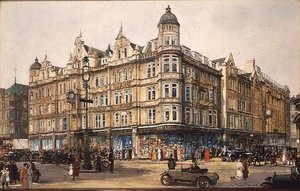 Il vecchio edificio, Bourne e Hollingsworth, Oxford Street da Charles Edward Dixon