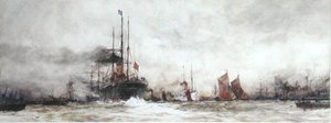 Il Tamigi a Blackwall Reach da Charles Edward Dixon