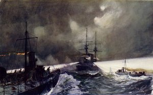 Barche torpediniere in azione alle manovre navali