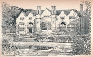 Tirley Court, Cheshire: Facciata Sud da Charles Edward Mallows