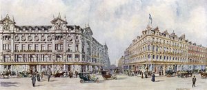 D H Evans, Mercanti di seta del West End, 292-320 Oxford Street da Charles Edwin Flower