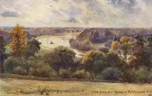 Fiume Tamigi: Vista dalla terrazza di Richmond Hill