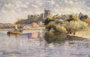 Fiume Tamigi: Castello di Windsor da Charles Edwin Flower