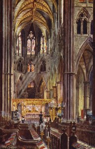 Il coro, Abbazia di Westminster da Charles Edwin Flower
