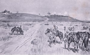 Il soccorso di Vryheid, da Dopo Pretoria: La guerra di guerriglia pubblicata da Harmsworth Bros Limited, 1901