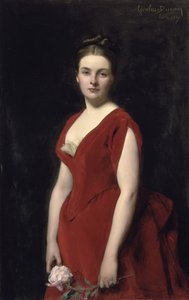 Ritratto della contessa Anna Alexandrovna Obolenskaya 1861-1917, 1887 da Charles Emile Auguste Carolus Duran