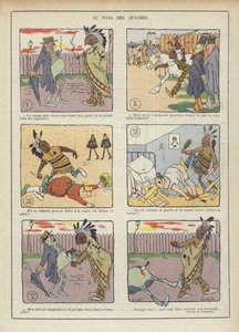 Nella terra degli Apache. Illustrazione per Le Rire da Charles Emile Egli