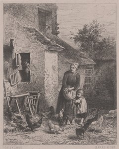 Un angolo del cortile, o Un Coin de Cour
