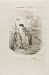 Uno studente di medicina che inizia (tavola 12) da Charles Emile Jacque