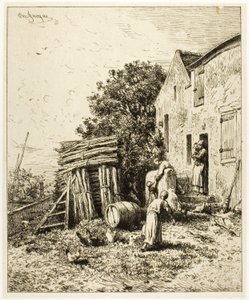 Una dimora rustica da Charles Emile Jacque