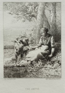 Affetto da Charles Emile Jacque