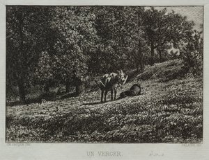 Un frutteto da Charles Emile Jacque