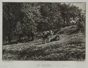 Un frutteto da Charles Emile Jacque
