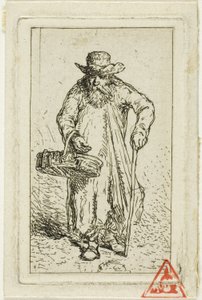 Mendicante con Cesto da Charles Emile Jacque