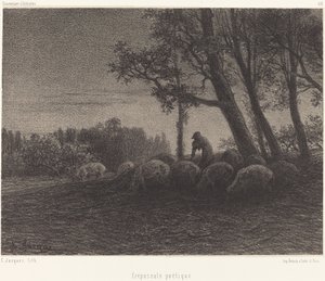 Crepuscolo poetico da Charles Emile Jacque