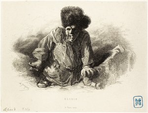 Elshie, il nano nero da Charles Emile Jacque