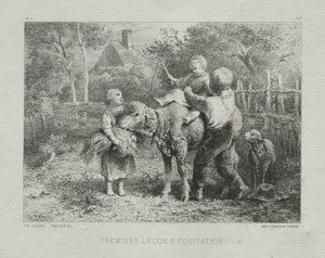 Prima lezione di equitazione da Charles Emile Jacque