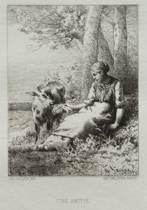 Amicizia da Charles Emile Jacque