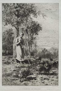 Guardiano dei tacchini da Charles Emile Jacque