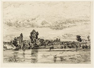 Paesaggio Vicino ad Asnières da Charles Emile Jacque