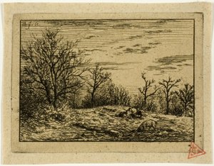 Paesaggio in inverno da Charles Emile Jacque
