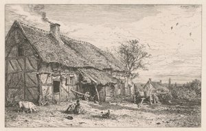 Casa contadina da Charles Emile Jacque