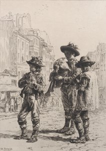 Pifferari, 1864 da Charles Emile Jacque