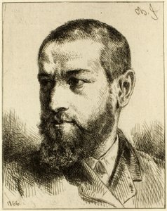 Ritratto di J.J. Guiffrey da Charles Emile Jacque