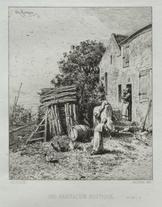 Casa rustica da Charles Emile Jacque