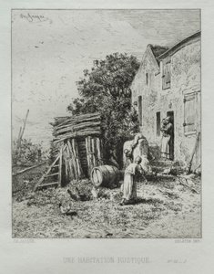 Casa rustica da Charles Emile Jacque