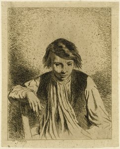 Ragazzo Seduto da Charles Emile Jacque