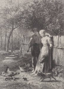 Primavera, 1864 da Charles Emile Jacque