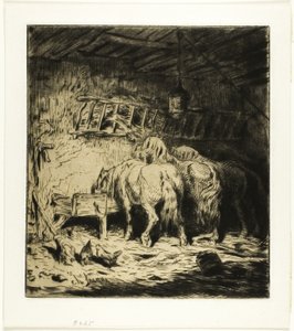 Stalla da Charles Emile Jacque
