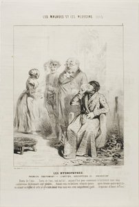 Gli idropati: Primo trattamento (tavola 1) da Charles Emile Jacque