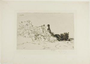 Il grande cottage di paglia, Kercassier da Charles Emile Jacque