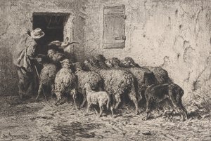 Il Ritorno, 1864 da Charles Emile Jacque
