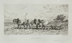 Il rullo, 1868 da Charles Emile Jacque