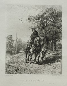 Il sentiero del canale da Charles Emile Jacque