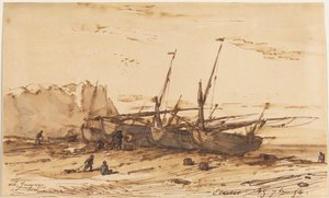 Étretat, 1854 da Charles Emile Jacque