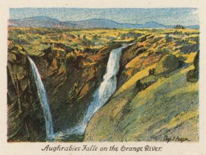 Sudafrica: Cascate Aughrabies sul fiume Orange da Charles Ernest Peers