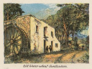 Sud Africa: Vecchia ruota idraulica, Swellendam