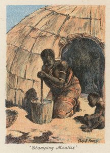 Sudafrica: "Pestare il mais" da Charles Ernest Peers