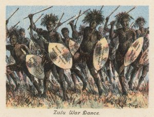 Sud Africa: Danza di guerra Zulu da Charles Ernest Peers
