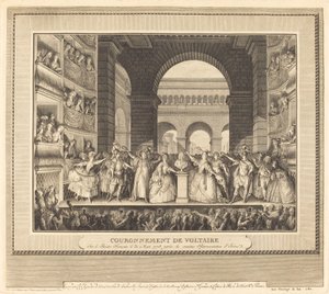 Il coronamento di Voltaire da Charles Etienne Gaucher after Jean Michel Moreau