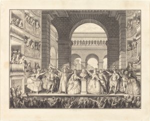 Incoronazione di Voltaire da Charles Etienne Gaucher after Jean Michel Moreau