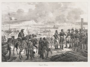 Campo a Boulogne, inizio XIX secolo da Charles Etienne Pierre Motte