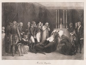 Morte di Napoleone, inizio XIX secolo da Charles Etienne Pierre Motte